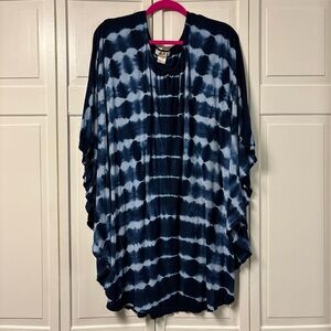 Lucky & Coco Navy Tie-Dye Swim Coverup - Size XL